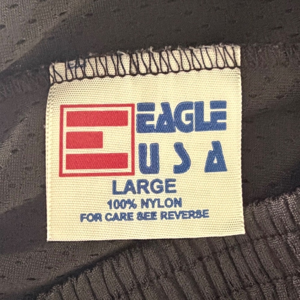 2 Pair Eagle USA Mens Army PT Shorts Black Mesh Athletic Training Large Made USA - Picture 8 of 9